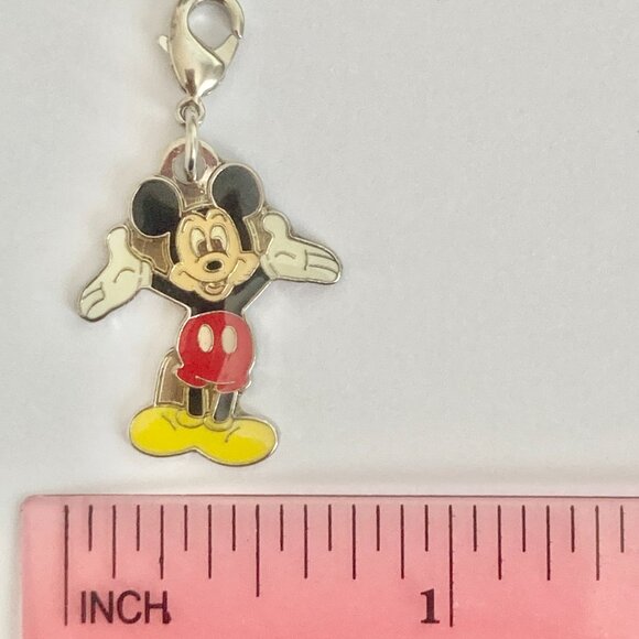 Vintage Disney Happy Smiling Mickey Mouse Clip On Charm Zipper Pull Bag Purse - Picture 6 of 7
